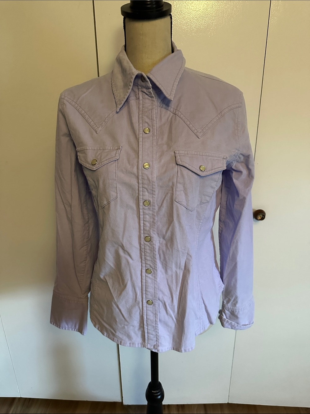 GAP Lavender Snap-Front Western Shirt Jacket